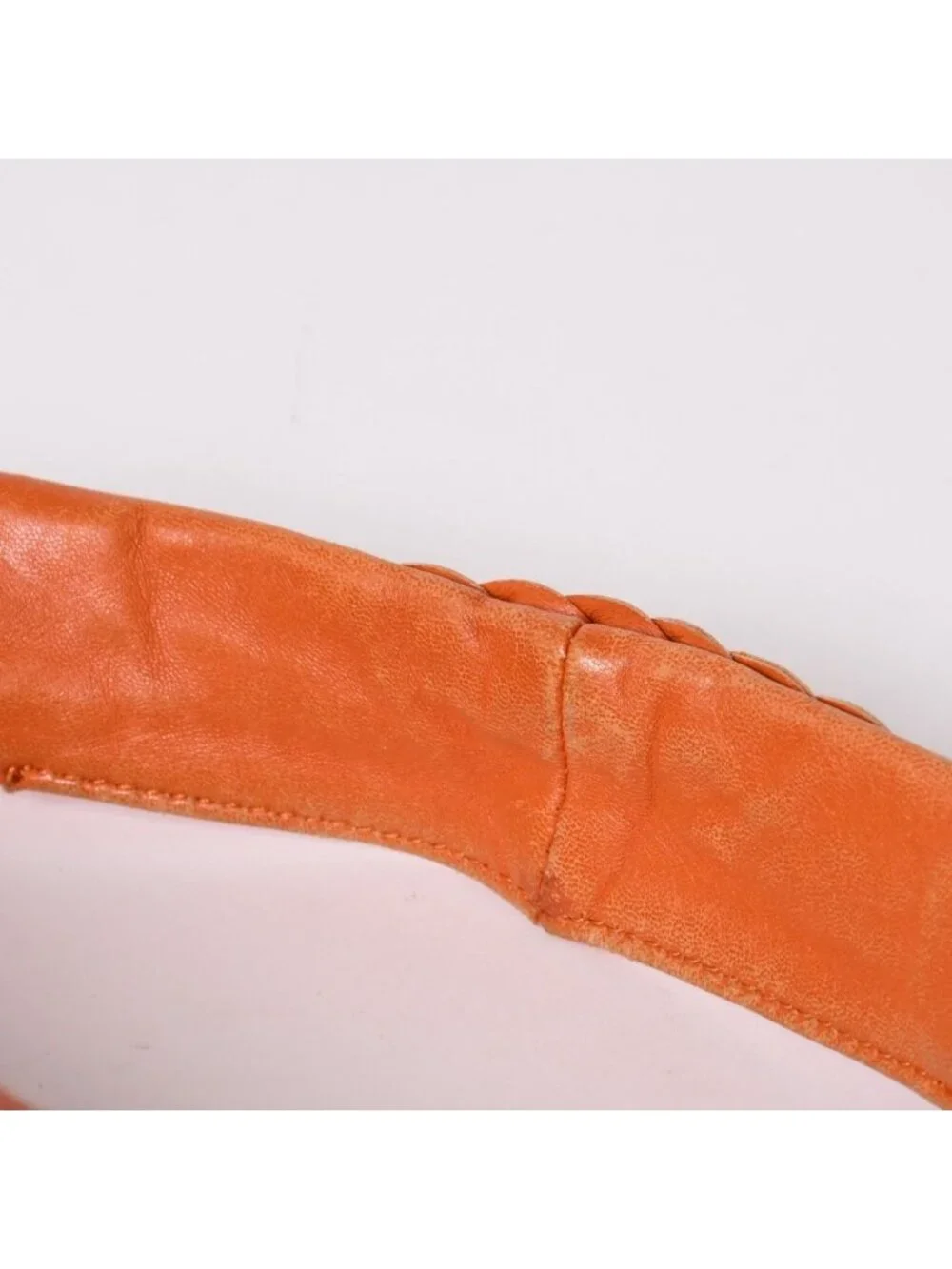 Bottega Veneta Hobo Intrecciato Leather Orange